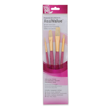 Princeton Real Value Natural Bristle 9183 Brushes Set Of 4