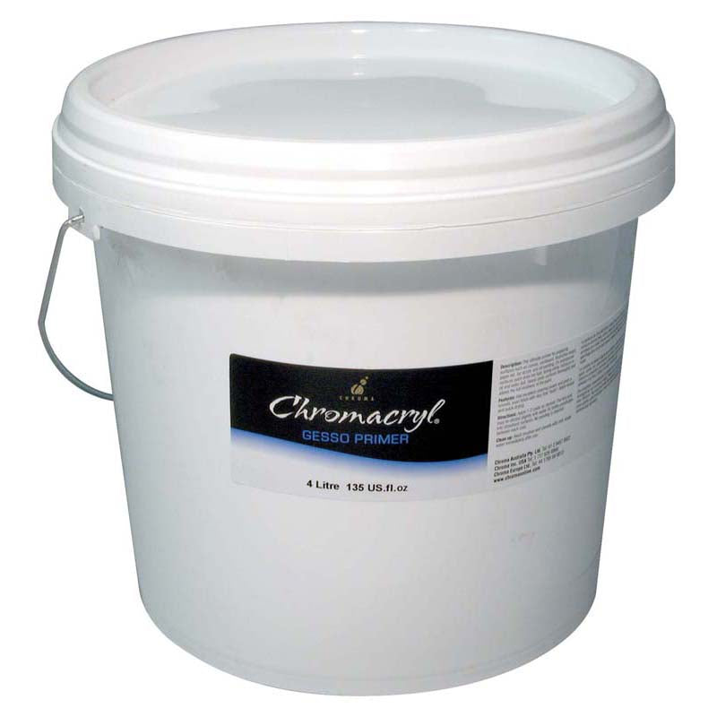 Chromacryl Gesso Primer Medium 4 Litre