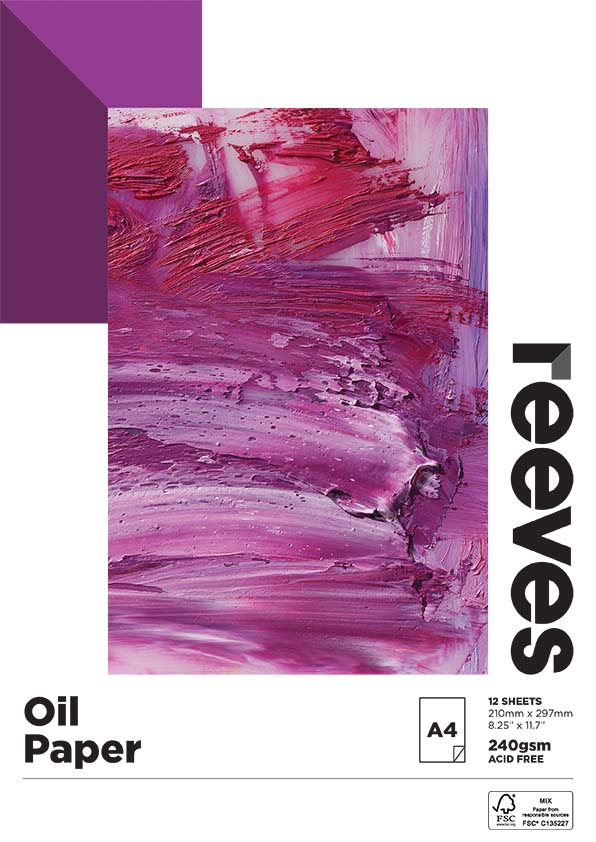 Reeves Oil 240gsm 12 Sheet Pads