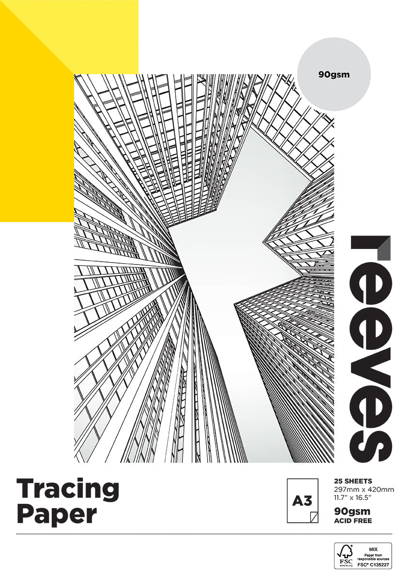 Reeves Tracing 90gsm 25 Sheet Pads