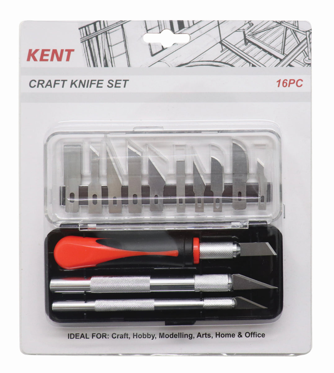 Kent Craft Knives Set of 16 Pieces