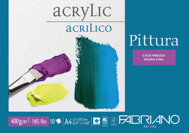 Fabriano Pittura 400gsm 10 Sheet Acrylic Pads