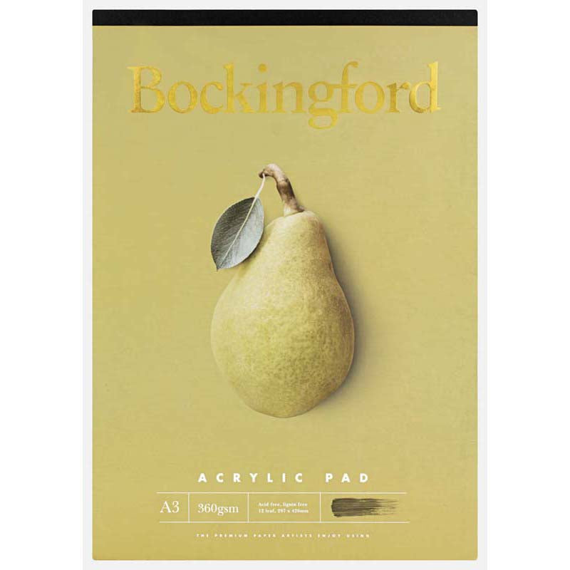 Bockingford 360gsm 12 Leaf Acrylic Pads