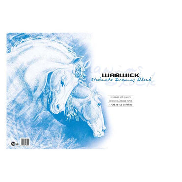 Warwick Students Drawing Block Refill A2 20 Leaf Punched 120gsm