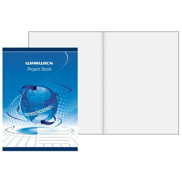 Warwick Exercise Project Book 20 Leaf Stapled 335x245mm Blank