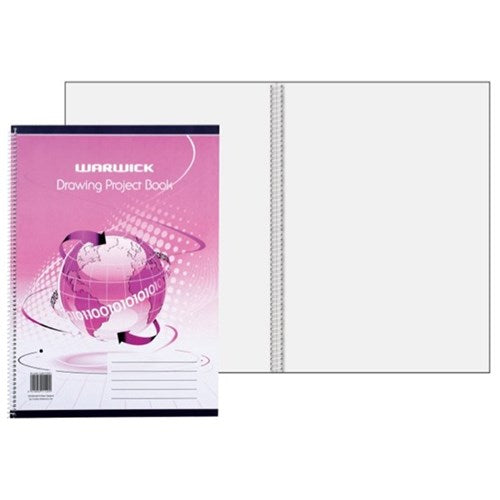 Warwick Exercise Project Book Spiral 30 Leaf 335x245mm Blank
