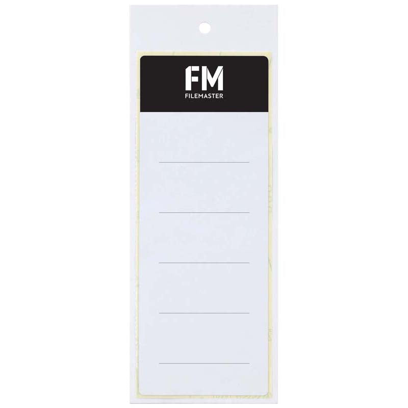 FM Label Lever Arch Spine Self Adhesive 10 Pack Size 65mmx174mm