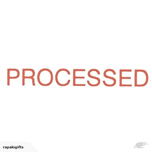 Dixon "processed" Stamp 039 - Red Pre Inked