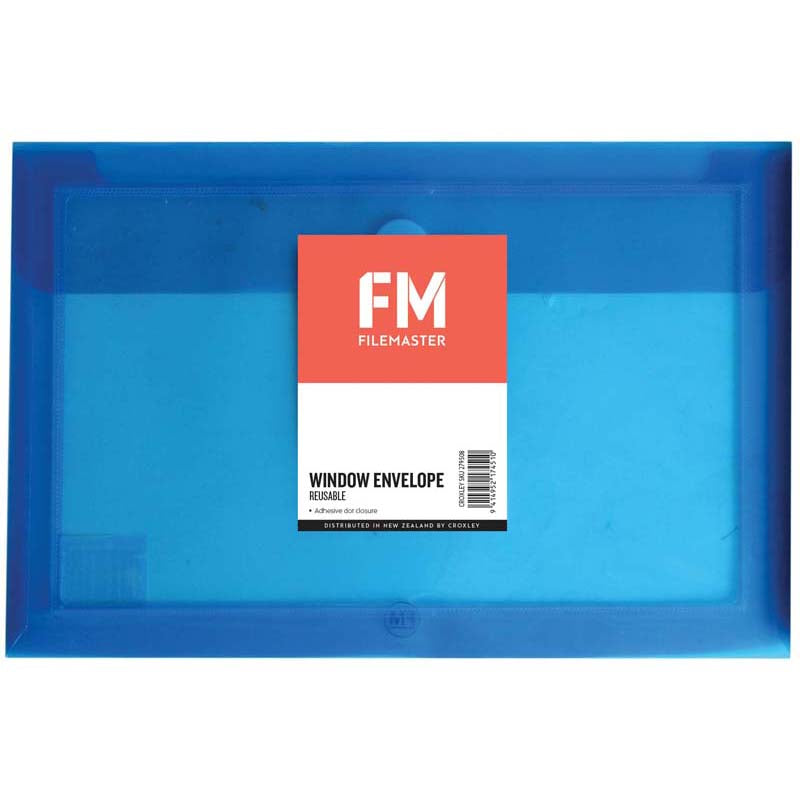 FM Window Envelope Reusable Size Foolscap Polypropylene