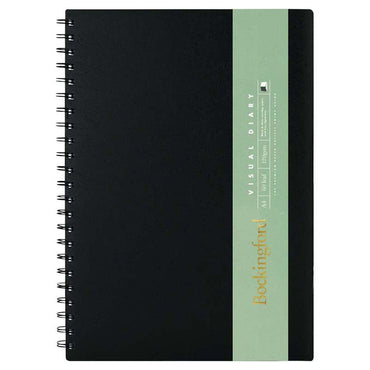 Bockingford A4 60 Leaf 120gsm Visual Diaries Black Paper