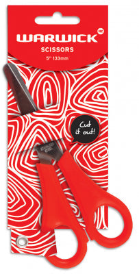 Warwick School Scissors Size 5 Inch 133mm Graduated Red