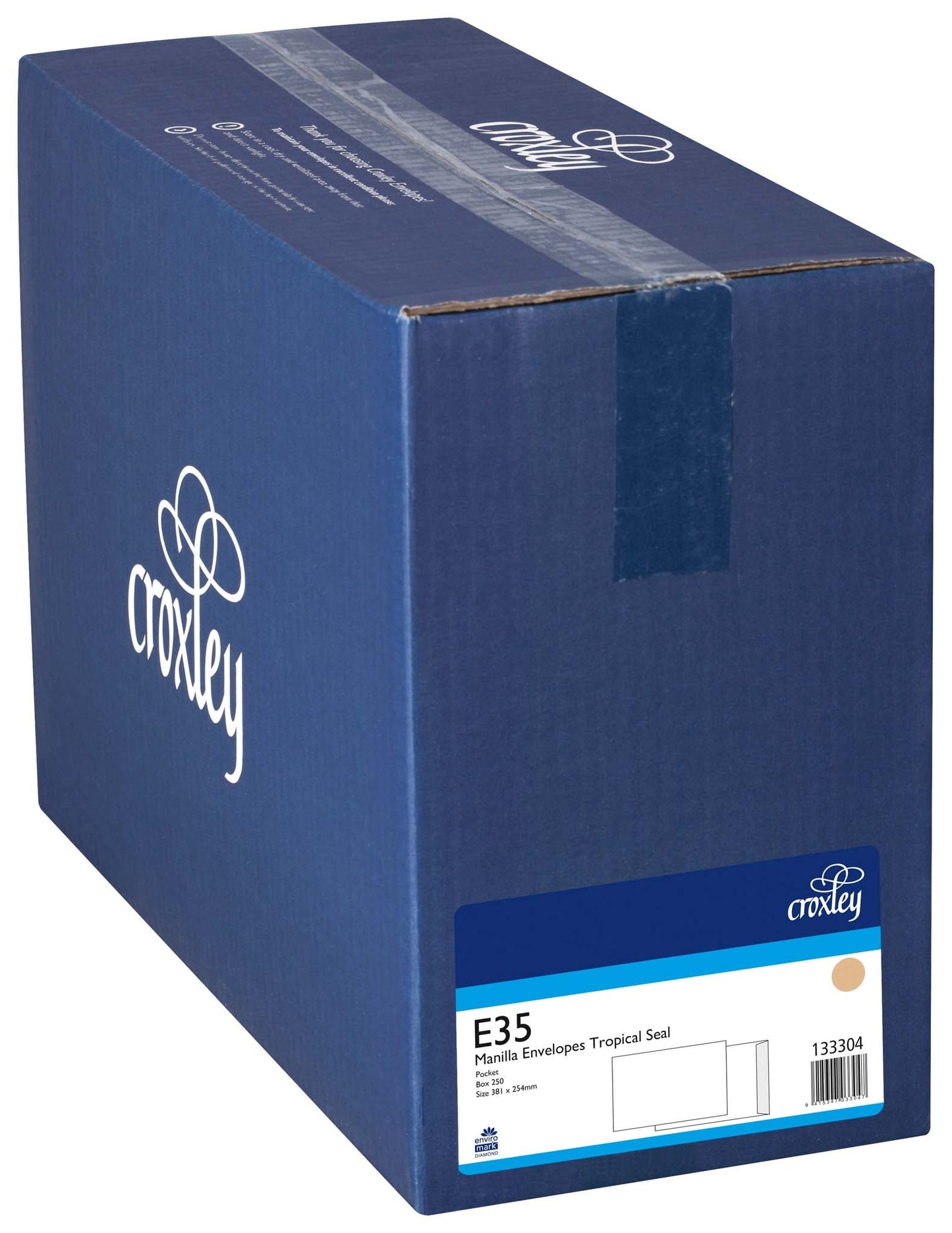 Croxley Envelope E35 Manilla Tropical Seal Pocket Box Of 250