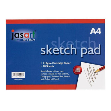 Jasart 110gsm Spiral 20 Sheet Sketch Pads