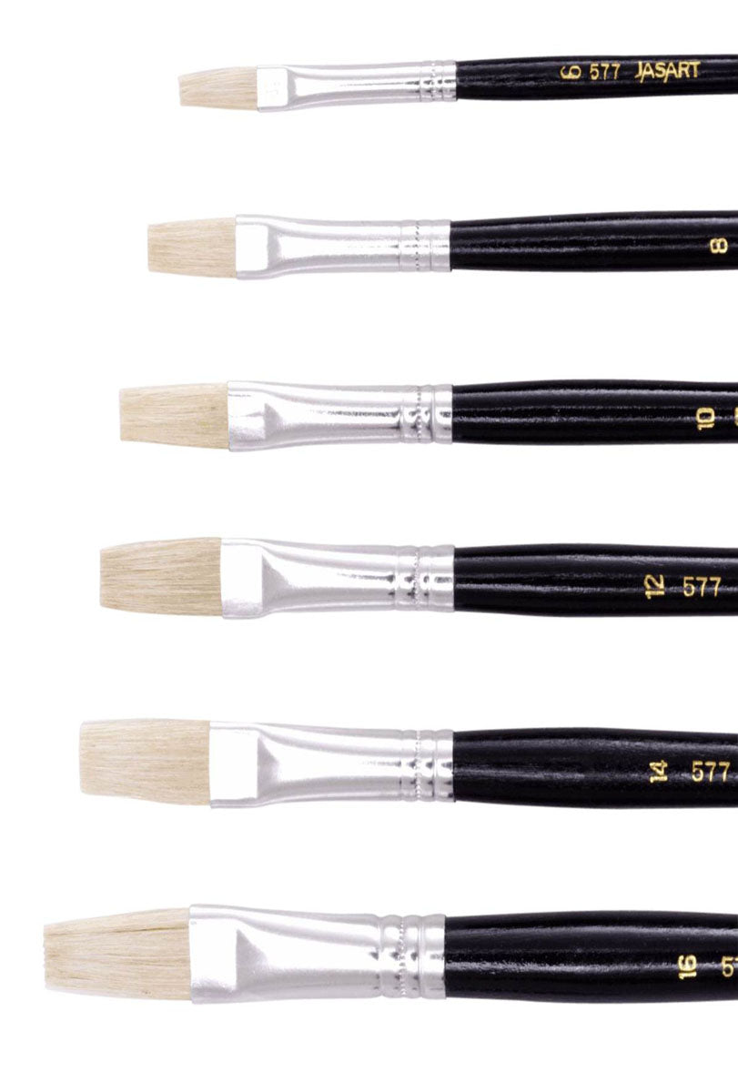 Jasart 577 Hog Flat Brushes