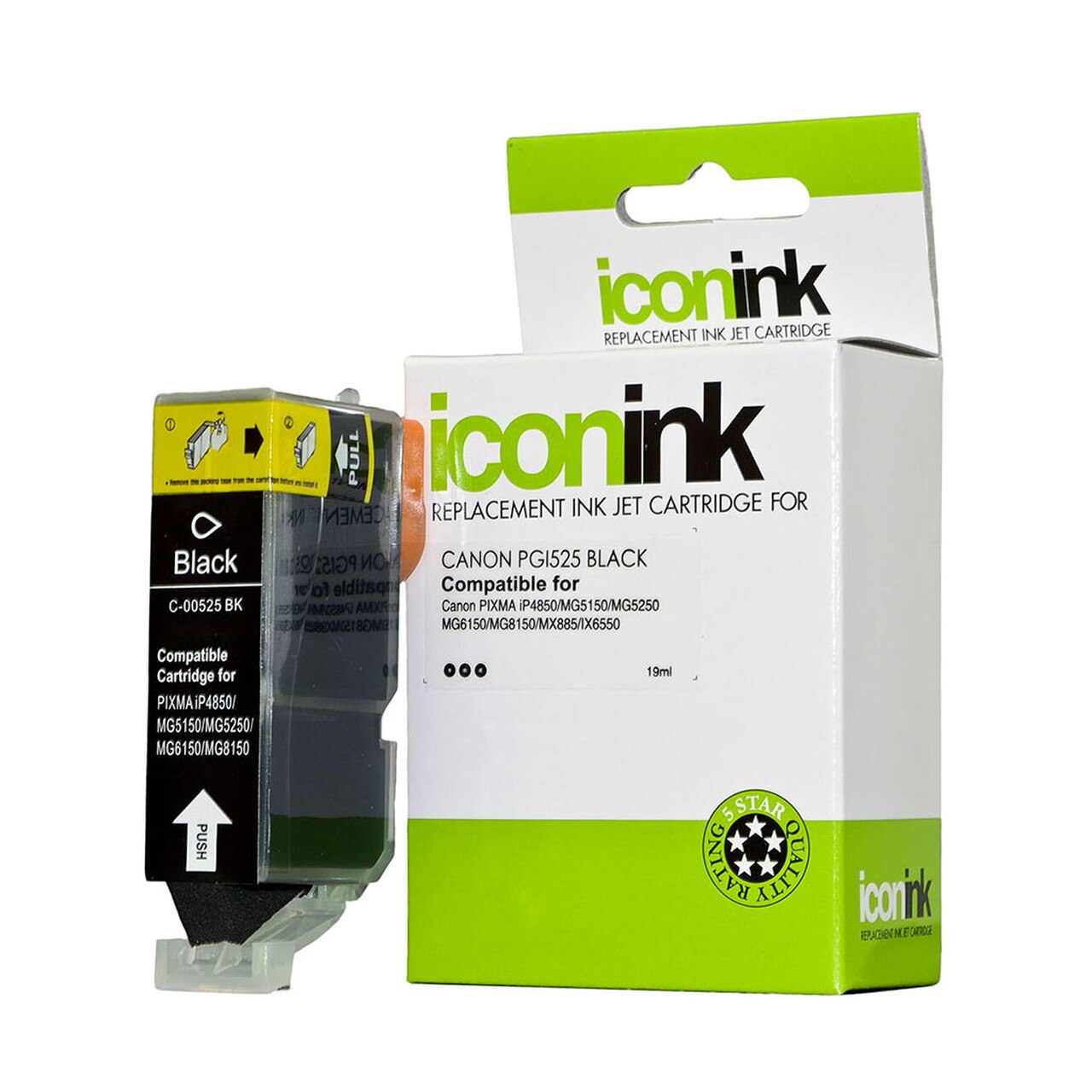 Icon Compatible Canon Pgi 525 Black Ink Cartridge