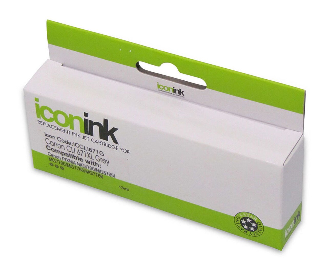 Icon Compatible Canon Cli-671xl Grey Ink Cartridge