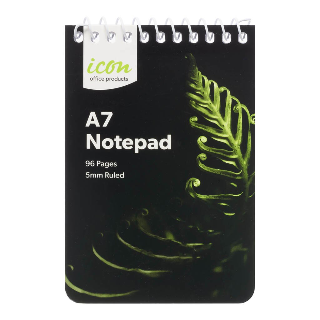 Icon Spiral Notepad A7 Soft Cover 96 Page - Pack Of 12