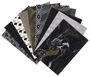 Clairefontaine Metallic Blacks A4 20 Sheet 120gsm Artisian Paper Pad