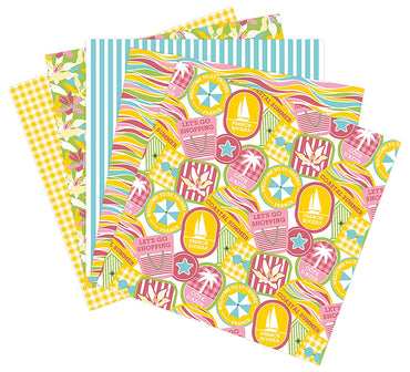 Clairefontaine Printed 200gsm 30.5x30.5cm Cutting Paper Pack of 5