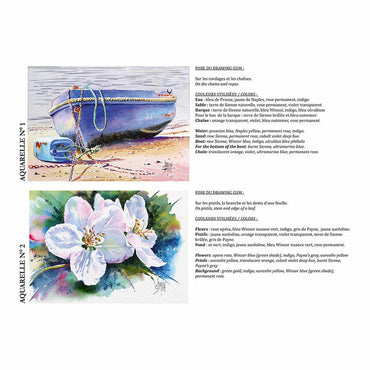 Clairefontaine Etival Pad Flowers A4 300gsm 12 Sheets