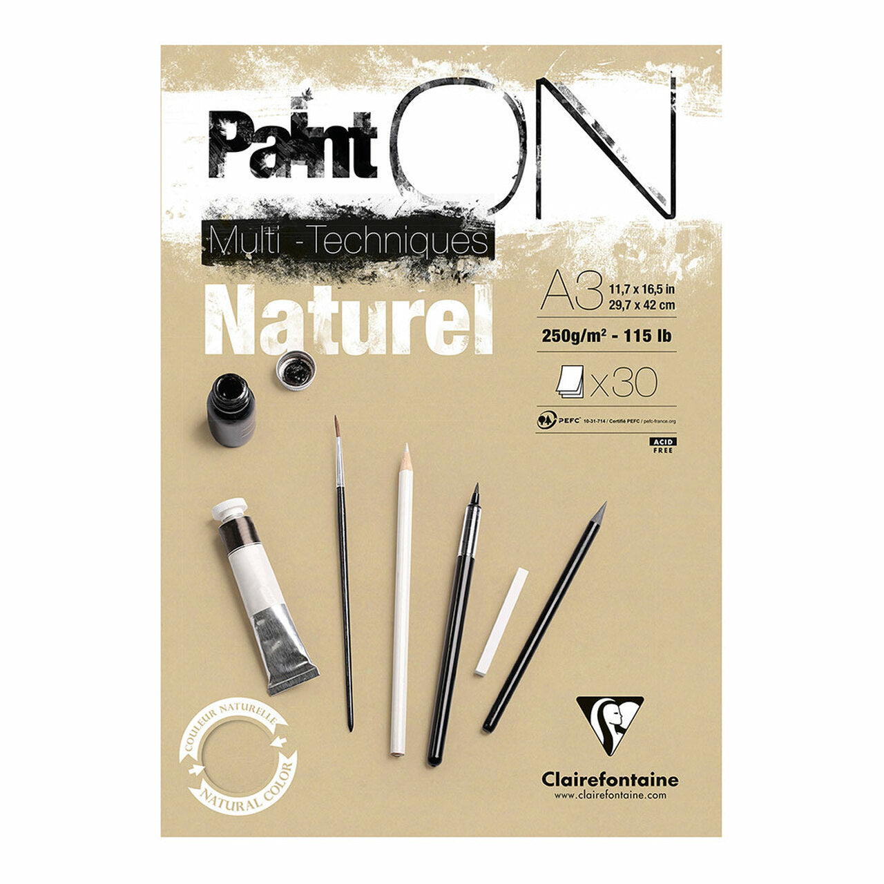 Clairefontaine Painton Pad Natural 30 Sheets