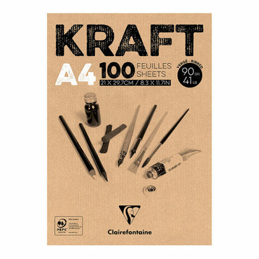 Clairefontaine Kraft Pads 100 Sheets