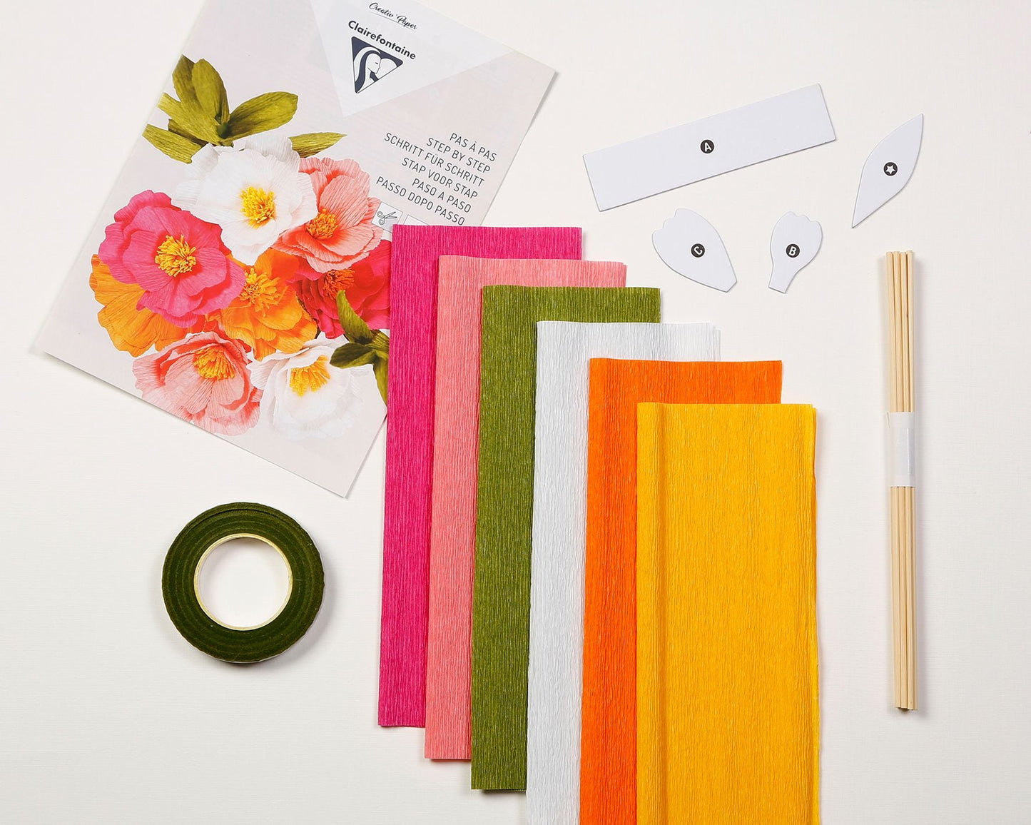 Clairefontaine Bunch of Flowers Crepe Paper Kit