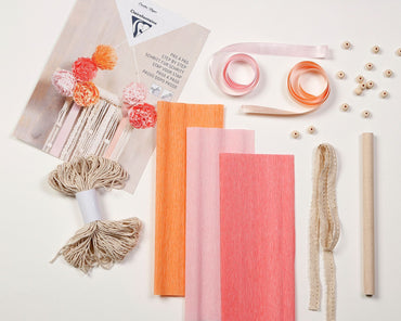 Clairefontaine Macrame Decoration Crepe Paper Kit