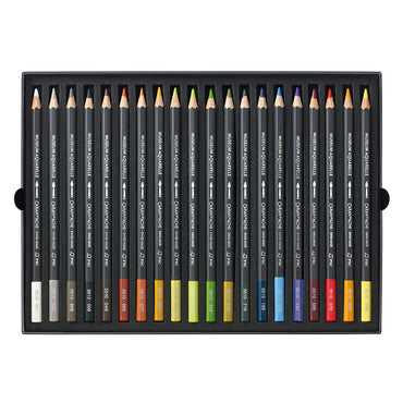 Caran d'Ache Museum Aquarelle Pencils Box Set of 20 Landscape Colours