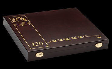 Caran D'ache Supracolour Soft Aquarelle Colour Pencil Wooden Box of 120