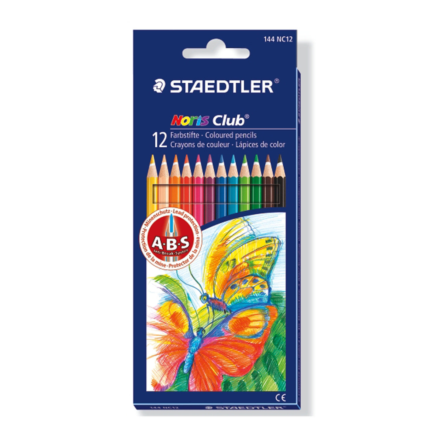 Staedtler Colouring Pencils Noris Club Full Length 12 Pack