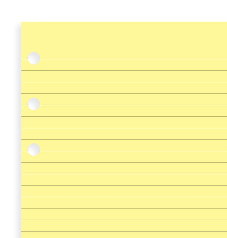 Filofax Lined Notepad Personal Refill