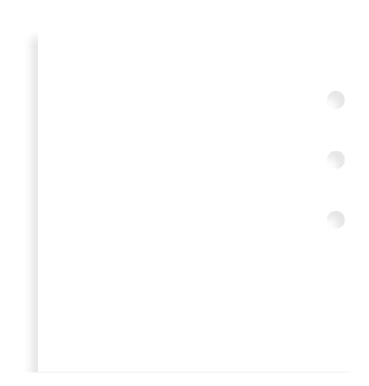 Filofax White Plain Notepaper Personal Refill