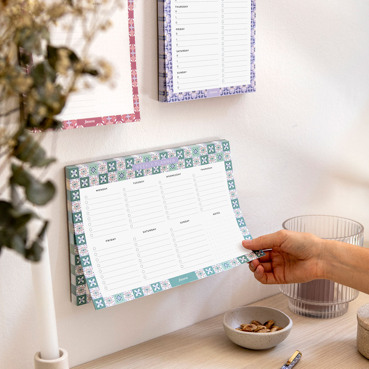 Filofax Mediterranean Weekly Planner Notepad
