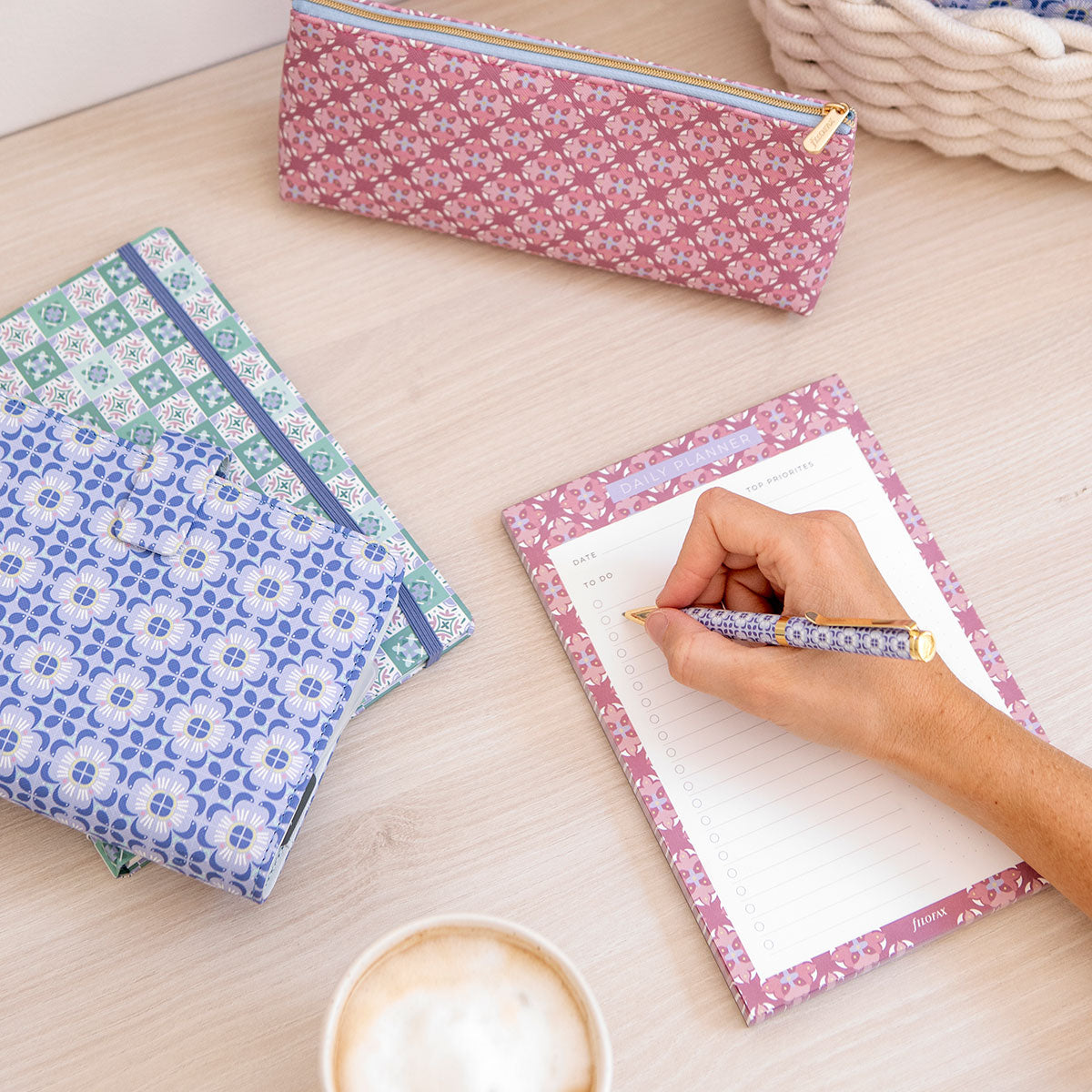 Filofax Mediterranean Dusty Rose Pencil Case