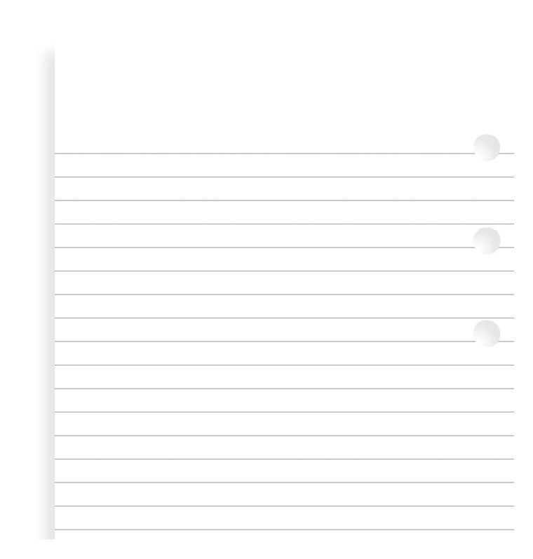 Filofax White Notepaper Value Pack Personal Refill