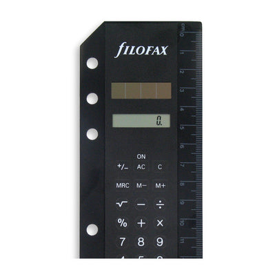 Filofax Multifit Calculator Personal A5 Deskfax Insert Refill