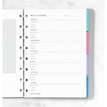Filofax A5 Meal Planner Notebook Refill