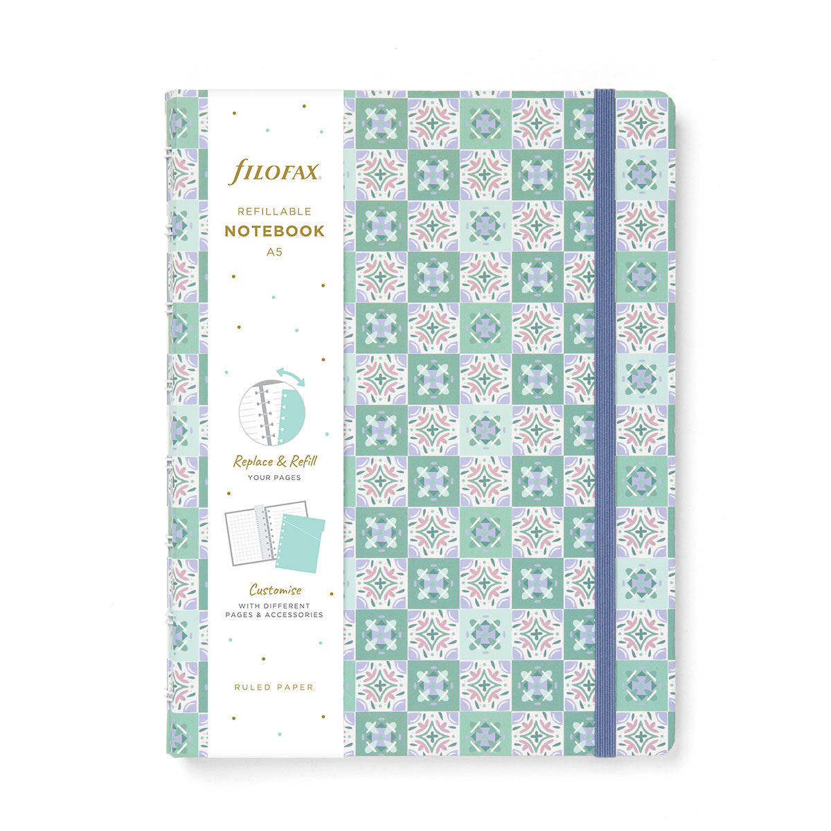 Filofax Mediterranean A5 Mint Notebook