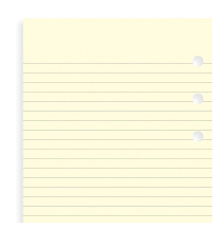 Filofax Lined Notepaper Pocket Organiser Refill