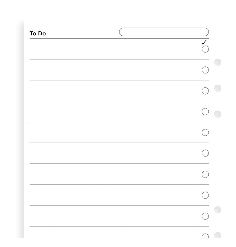 Filofax To Do Pad A4