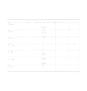 Filofax Clipbook A5 Week to View Refill