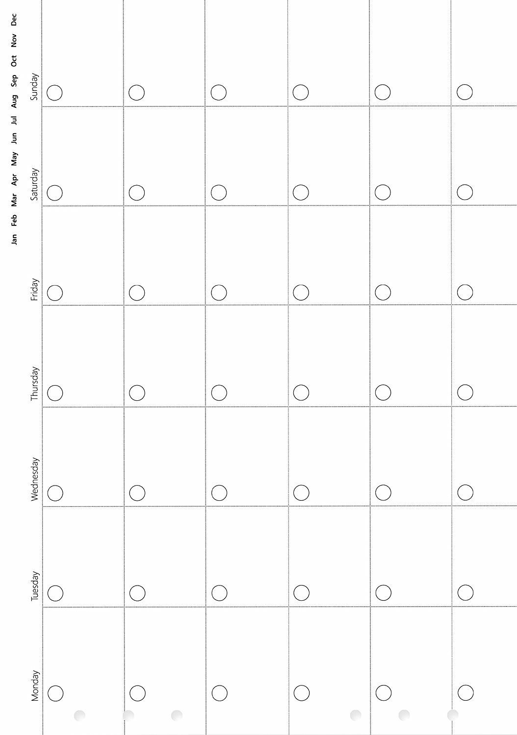 Filofax Undated Clipbook Refill A5 Month To View