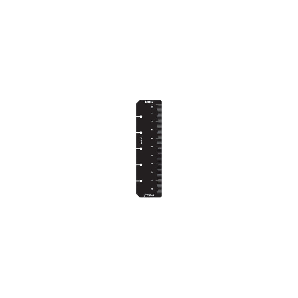 Filofax Mini Organiser Ruler/Page Marker Black