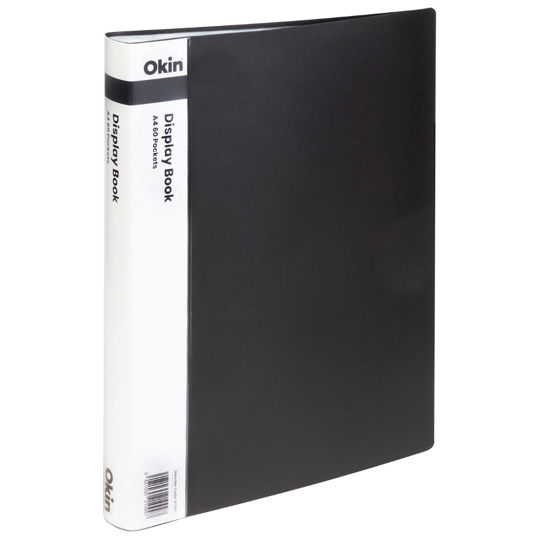 Okin Display Book A4 With Insert Spine 60 Pocket