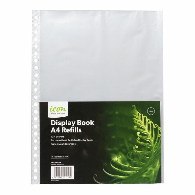 Icon Refillable Display Book Refills - Pack Of 10