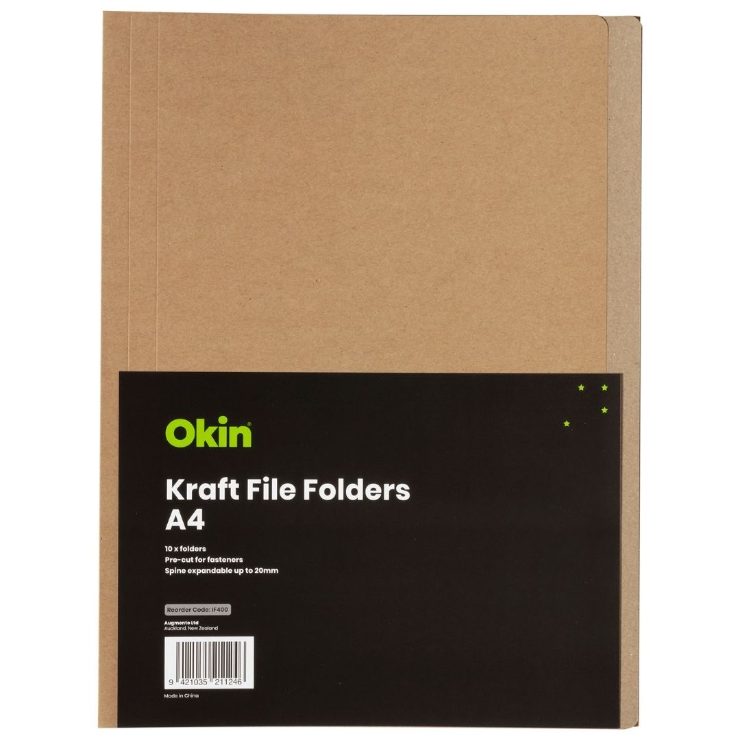 Okin Kraft File Folders A4