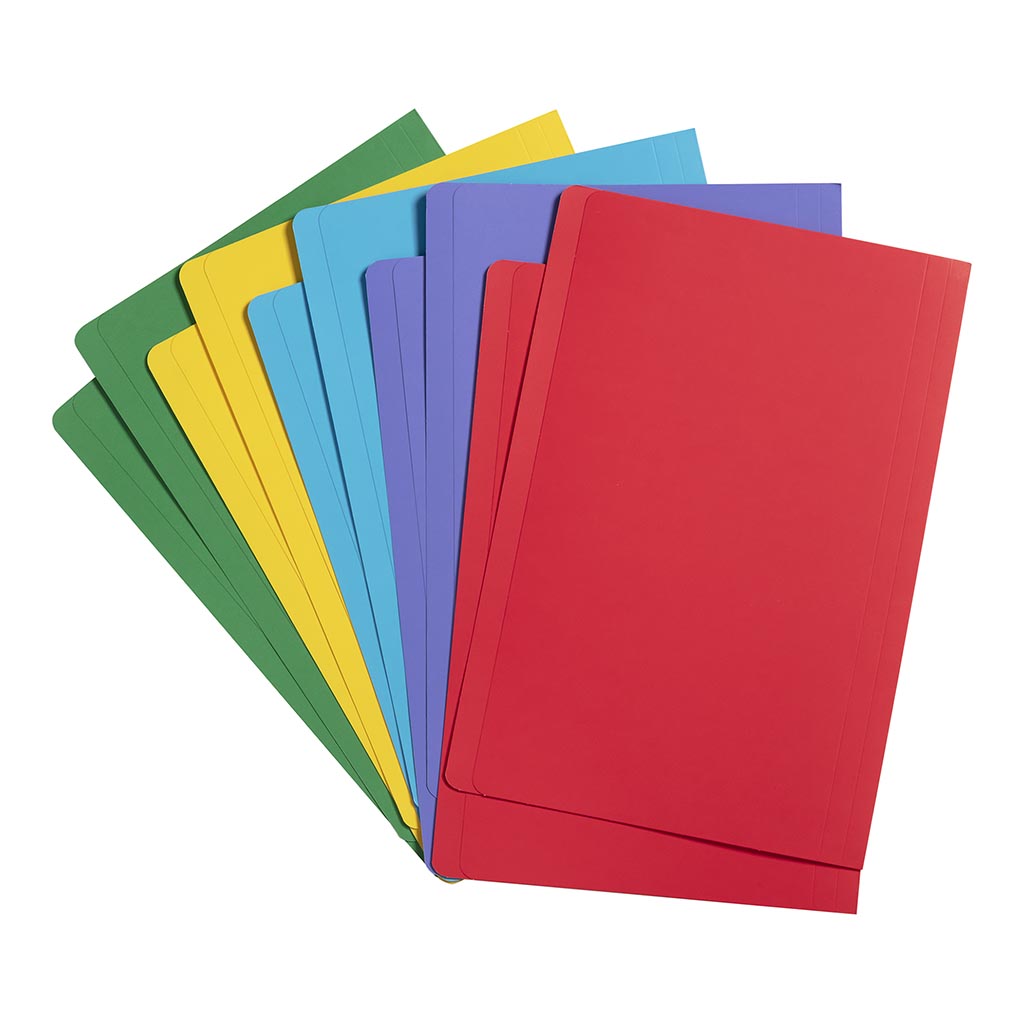 Okin Manilla FS Assorted File Folders Pack of 10
