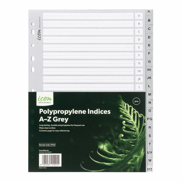 Okin PP Indices A-Z