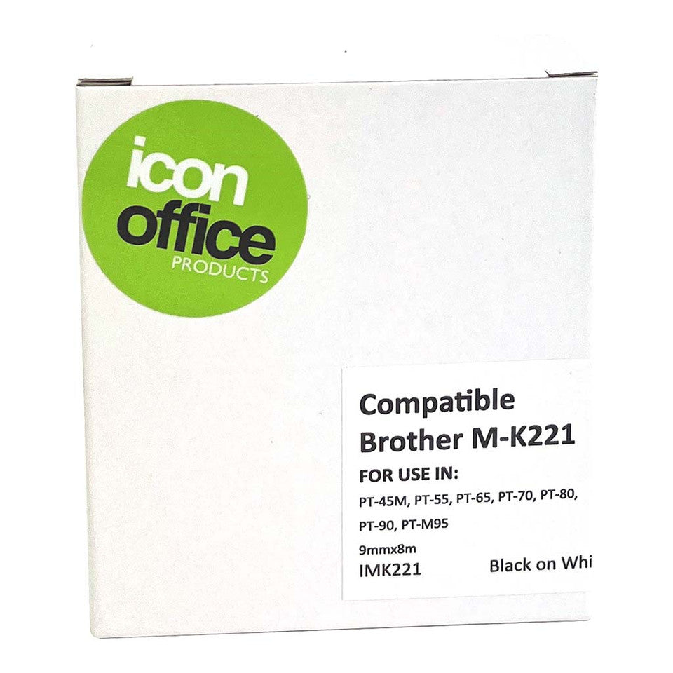 Okin Compatible Brother MK Tape Black On White